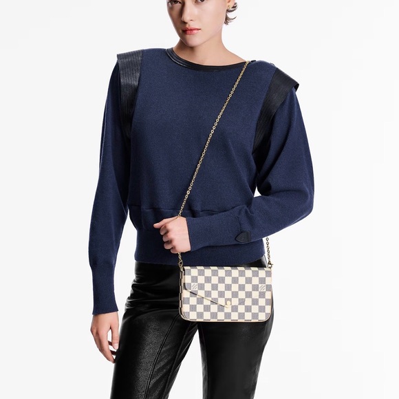 Louis Vuitton - Pochette Félicie in Damier Azur Canvas - NWT - Picture 2 of 9